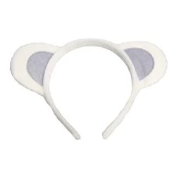 Bristol Novelty Men's Animal | White Pack Of 1 Ears, White, One Size UK