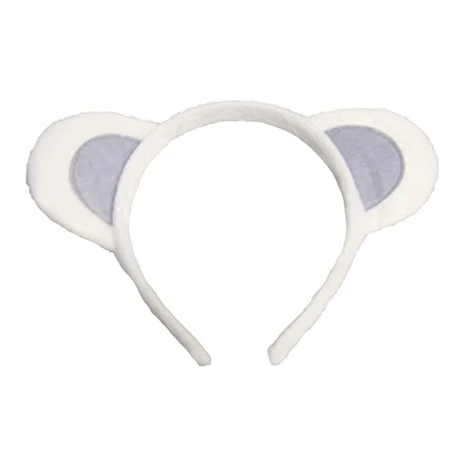 Bristol Novelty Men's Animal | White Pack Of 1 Ears, White, One Size UK 3 Bristol Novelty Men's Animal | White Pack Of 1 Ears, White, One Size UK
