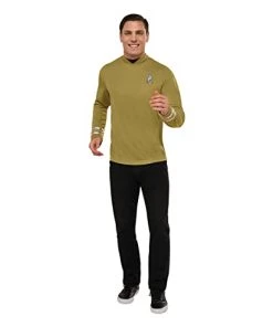Rubies Official Star Trek Captain Kirk Deluxe Costume Top, Adult Fancy Dress