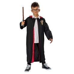 Rubie's Official Harry Potter Pack Gryffindor Robe, Wand And Glasses Child's Costume - One Size