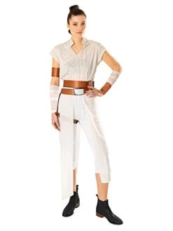 Rubie's 301319M Rey Adult Costume Fancy Dress, Women, White, Medium, Size UK 12-14