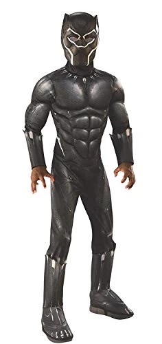 Rubie's Official Marvel Avengers Endgame Black Panther Deluxe Childs Costume, Kids Superhero Fancy Dress