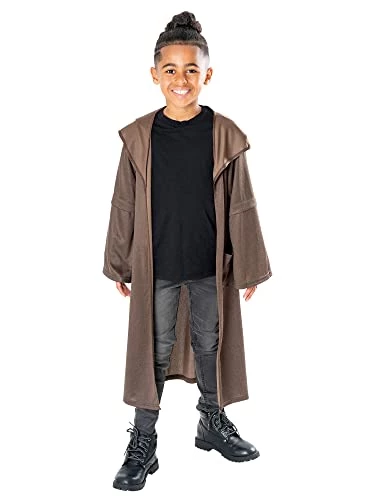 Rubie's 3014747-8 Disney Star Wars OBI-Wan Kenobi Child Hooded Robe Kids Fancy Dress, Boys, Girls, Brown, One Size, For Age 7-10 Years (120-140cm) 3 Rubie's 3014747-8 Disney Star Wars OBI-Wan Kenobi Child Hooded Robe Kids Fancy Dress, Boys, Girls, Brown, One Size, For Age 7-10 Years (120-140cm)