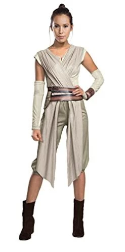 Rubie's Official Star Wars Deluxe Rey Ladies Costume, Adult Fancy Dress