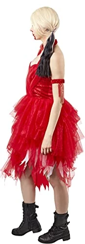 Rubie's Official Harley Quinn Ladies Red Dress Halloween Suicide Squad 2 Women’s Villain Costume 6 Rubie's Official Harley Quinn Ladies Red Dress Halloween Suicide Squad 2 Women’s Villain Costume - Image 4