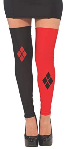 Rubie's Official Harley Quinn Thigh High Tights/Leggings Accessory, Adults Costume