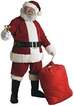 Rubie's Adult Deluxe Ultra Velvet Santa Suit With Gloves -Rubie's Shop 31C6hxX5MfL. AC 1