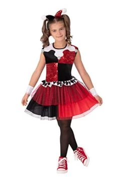 Rubies Official DC Super Villians Harley Quinn Tutu Dress, Kids Fancy Dress