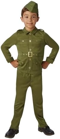 Rubie's Official WW2 Soldier Children's Costume, Kids Fancy Dress 8 Rubie's Official WW2 Soldier Children's Costume, Kids Fancy Dress - Image 6