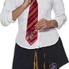 Rubie's Official Harry Potter Gryffindor Deluxe Tie, Costume Accessory Adults / Childs One Size Age 6 Years