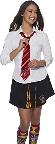 Rubie's Official Harry Potter Gryffindor Deluxe Tie, Costume Accessory Adults / Childs One Size Age 6 Years