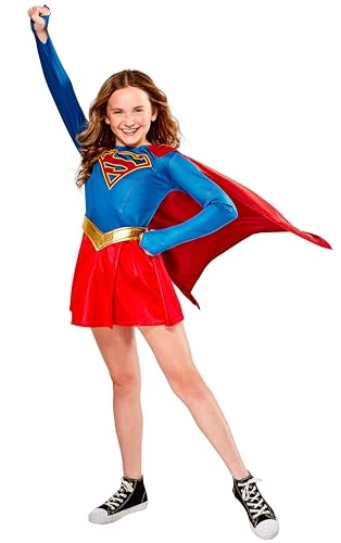 Rubie's Official Supergirl TV Series Deluxe Child Costume, Kids Superhero Fancy Dress 3 Rubie's Official Supergirl TV Series Deluxe Child Costume, Kids Superhero Fancy Dress