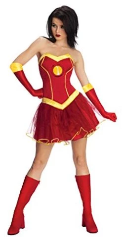 Rubie's Official Marvel Avengers Miss Iron Man Rescue Tutu Dress Adult Costume, Superhero Fancy Dress