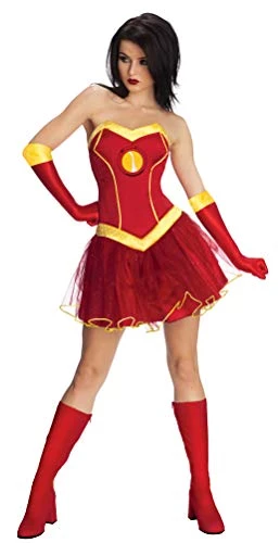 Rubie's Official Marvel Avengers Miss Iron Man Rescue Tutu Dress Adult Costume, Superhero Fancy Dress 3 Rubie's Official Marvel Avengers Miss Iron Man Rescue Tutu Dress Adult Costume, Superhero Fancy Dress