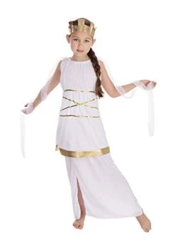 Bristol Novelty CC345 Grecian Costume Set | For Kids | White Accessory, Age 4-6 Years Old