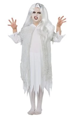 Rubie's Official Ghostly Spirit Halloween Childs Costume & Wig, Haunting Ghost Ghoul