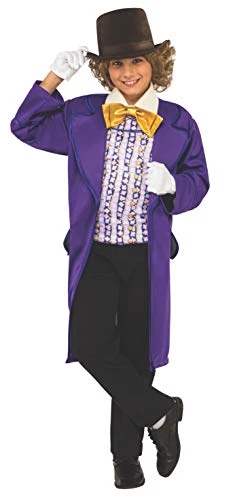 Rubie's Official Willy Wonka And The Chocolate Factory Childs Costume, Kids Book Week Character