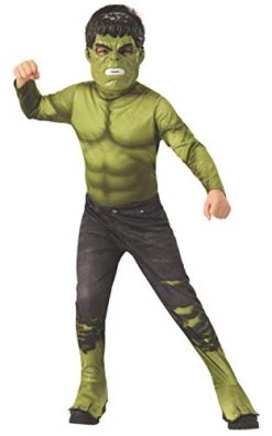 Rubie's Official Marvel Avengers Endgame Hulk Classic Childs Costume, Kids Superhero Fancy Dress