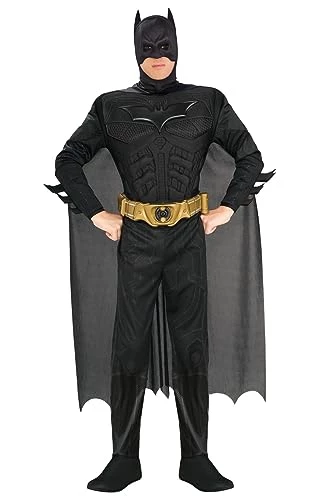 Rubie's Official DC Comics Dark Knight Rises Batman Adult Costume, Deluxe Muscle Chest Style 3 Rubie's Official DC Comics Dark Knight Rises Batman Adult Costume, Deluxe Muscle Chest Style