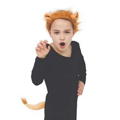 Bristol Novelty DS158 Children Costume | Lion Set | Orange | Pack Of 1 Ears And Tail, Unisex-Child, Brown, One Size -Rubie's Shop 31bmsMS7l9L