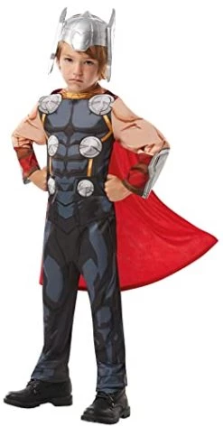 Rubie's Official Marvel Avengers Thor Classic Childs Costume, Kids Superhero Fancy Dress