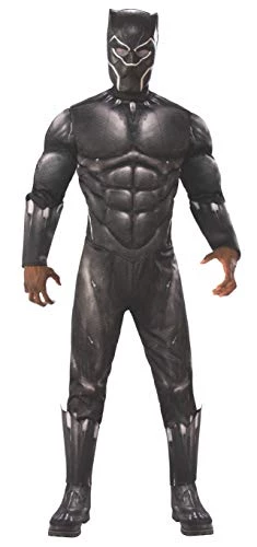 Rubie's Official Avengers Endgame Black Panther Deluxe Costume, Adult Superhero Fancy Dress 3 Rubie's Official Avengers Endgame Black Panther Deluxe Costume, Adult Superhero Fancy Dress