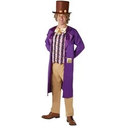 Rubie's Official Willy Wonka And The Chocolate Factory Adult Mens Costume, Teacher's Book Week Character