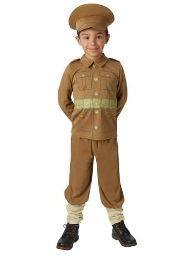 Rubie's Official WW1 Soldier Children's Costume, Kids Fancy Dress 4 Rubie's Official WW1 Soldier Children's Costume, Kids Fancy Dress - Image 2