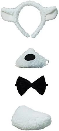 Bristol Novelty DS122 Lamb Set + Sound | Black And White | Pack Of 1, One Size 5 Bristol Novelty DS122 Lamb Set + Sound | Black And White | Pack Of 1, One Size - Image 3