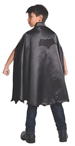 Rubie's Official Black Batman Cape Kids Superhero Fancy Dress Boys Childrens Costume Accessory