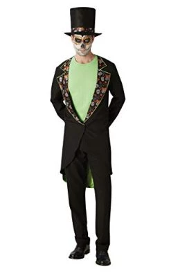 Rubie's Official Day Of The Dead Skull Gentleman, Mens Adult Halloween Dress Up Kit, Mens Size Standard 8 Rubie's Official Day Of The Dead Skull Gentleman, Mens Adult Halloween Dress Up Kit, Mens Size Standard -Rubie's Shop 31mdluCTJ8L