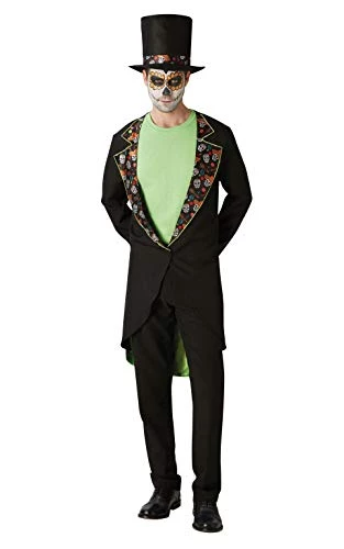 Rubie's Official Day Of The Dead Skull Gentleman, Mens Adult Halloween Dress Up Kit, Mens Size Standard 4 Rubie's Official Day Of The Dead Skull Gentleman, Mens Adult Halloween Dress Up Kit, Mens Size Standard - Image 2