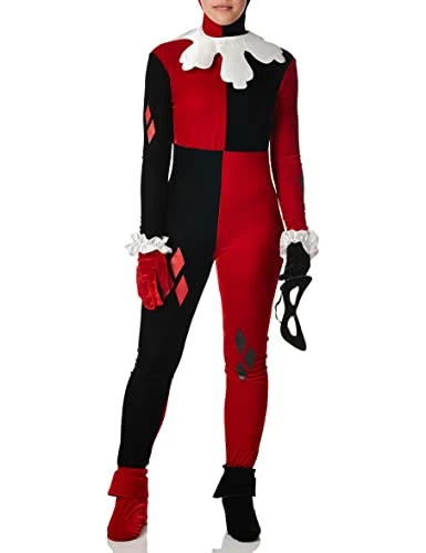 Rubie's Official DC Harley Quinn Jumpsuit, Ladies Costume Super Villain 3 Rubie's Official DC Harley Quinn Jumpsuit, Ladies Costume Super Villain