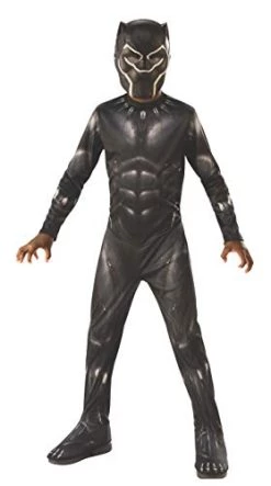 Rubie's Official Marvel Avengers Endgame Black Panther Classic Childs Costume, Kids Superhero Fancy Dress