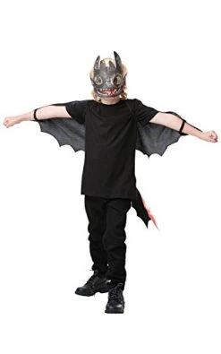 Rubie's Official How To Train Your Dragon - Toothless Dragon, Childs Wings And Mask Set, One Size 3-8 Years