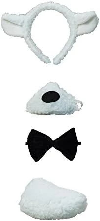 Bristol Novelty DS122 Lamb Set + Sound | Black And White | Pack Of 1, One Size 4 Bristol Novelty DS122 Lamb Set + Sound | Black And White | Pack Of 1, One Size - Image 2
