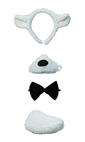 Bristol Novelty DS122 Lamb Set + Sound | Black And White | Pack Of 1, One Size 3 Bristol Novelty DS122 Lamb Set + Sound | Black And White | Pack Of 1, One Size