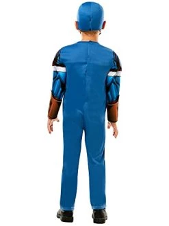 Rubie's Official Marvel Avengers Captain America Deluxe Childs Costume, Kids Superhero Fancy Dress -Rubie's Shop 31uC48JfXWL 2
