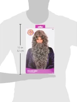 Bristol Novelty BW573 Wizard Grey Wig | For Adult Accessory, One Size 11 Bristol Novelty BW573 Wizard Grey Wig | For Adult Accessory, One Size -Rubie's Shop 31wJcSMSCAL