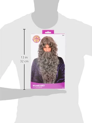 Bristol Novelty BW573 Wizard Grey Wig | For Adult Accessory, One Size 7 Bristol Novelty BW573 Wizard Grey Wig | For Adult Accessory, One Size - Image 5