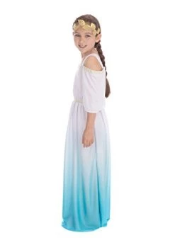 Bristol Novelty Roman Goddess Girls Costume, Child Fancy Dress, Turquoise -Rubie's Shop 31wbwnFBCL
