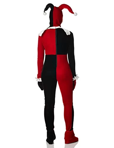 Rubie's Official DC Harley Quinn Jumpsuit, Ladies Costume Super Villain 4 Rubie's Official DC Harley Quinn Jumpsuit, Ladies Costume Super Villain - Image 2