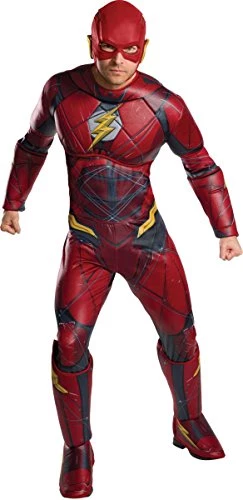 Rubie's Official DC Warner Bros Justice League The Flash Costume, Adult Superhero Fancy Dress 3 Rubie's Official DC Warner Bros Justice League The Flash Costume, Adult Superhero Fancy Dress
