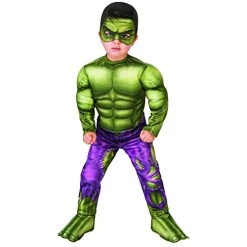 Rubie's Official Marvel Avengers Hulk Deluxe Toddler Costume, Kids Fancy Dress