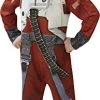 Rubie's Official Disney Star Wars Poe X-Wing Fighter Deluxe Child Costume, Kids Fancy Dress