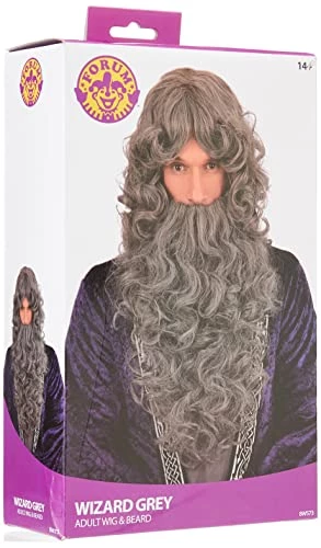 Bristol Novelty BW573 Wizard Grey Wig | For Adult Accessory, One Size 5 Bristol Novelty BW573 Wizard Grey Wig | For Adult Accessory, One Size - Image 3