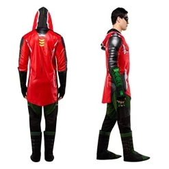 Rubie's Official DC Gotham Knights Robin Deluxe Men's Costume, Adult Super Hero Fancy Dress -Rubie's Shop 4115p8Ot1hL 2