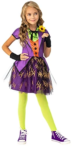 Rubie's Official Girl's DC Super Villains Joker Costume Tutu Dress, Medium