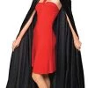 Rubie's Official Adult's Halloween Long Crushed Velvet Cape Costume - Black, One Size -Rubie's Shop 4128RG6ph9L
