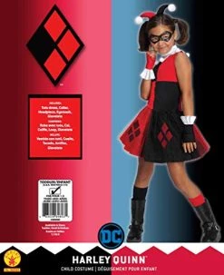 Rubie's Official DC Comic Harley Quinn Child's Costume, Tutu Dress, Girls Super Villain 7 Rubie's Official DC Comic Harley Quinn Child's Costume, Tutu Dress, Girls Super Villain -Rubie's Shop 412BBqC6pEL